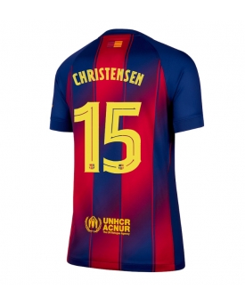 Billige Fotballdrakt Barcelona Andreas Christensen #15 Replika Hjemmedrakt Dame 2025-26 Kortermet